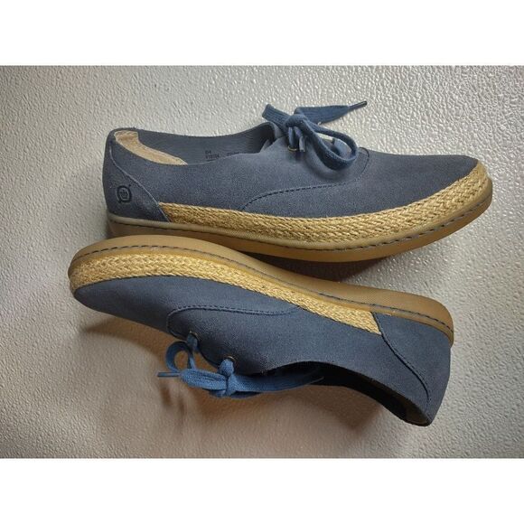 BORN Blue Suede Leather Capela Sneakers Size 8M - Picture 6 of 16
